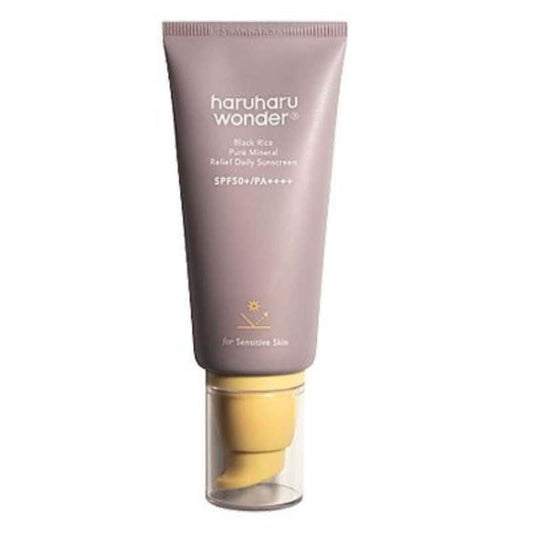 Haruharu Wonder – Black Rice Pure Mineral Relief Daily Sunscreen SPF50+ PA++++, 50ml, kremas nuo saulės
