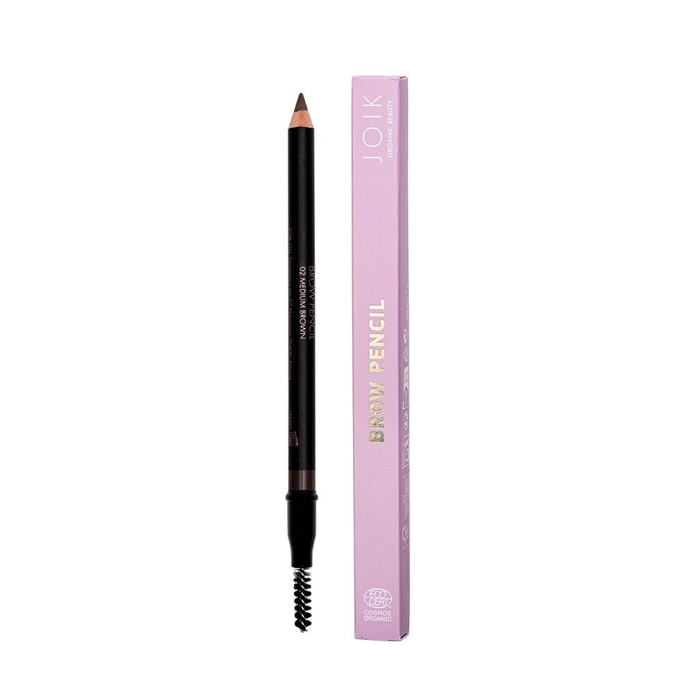 Organic Beauty Eyebrow Pencil - 02 Medium Brown